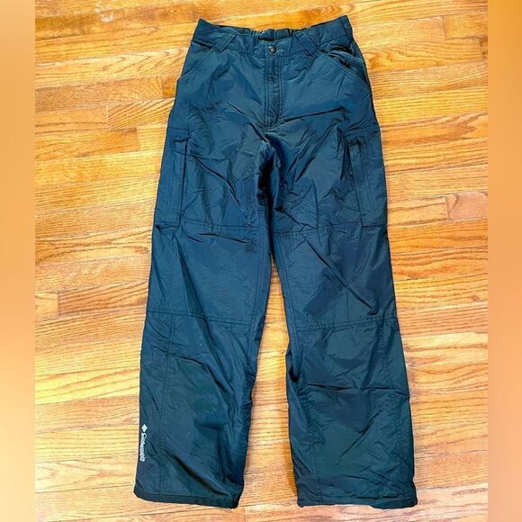 BLACK COLUMBIA SKI/SNOW PANTS SIZE MEDIUM VINTAGE EUC - Picture 1 of 7